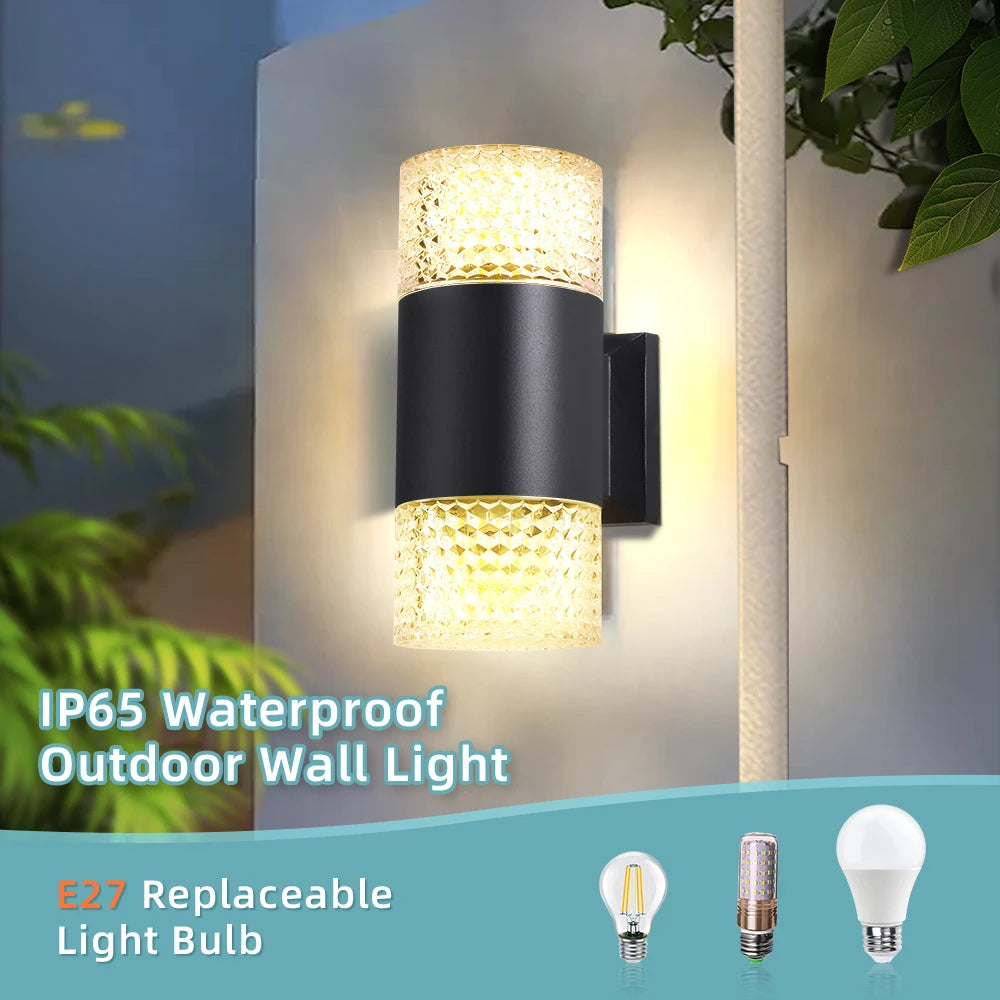 Outdoor Waterproof Street Wall Light – LED E27 Bulb Fixture