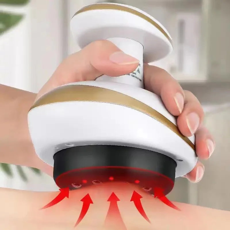 Electric Guasha Cupping Massager – Vacuum Heating Anti-Cellulite Tool