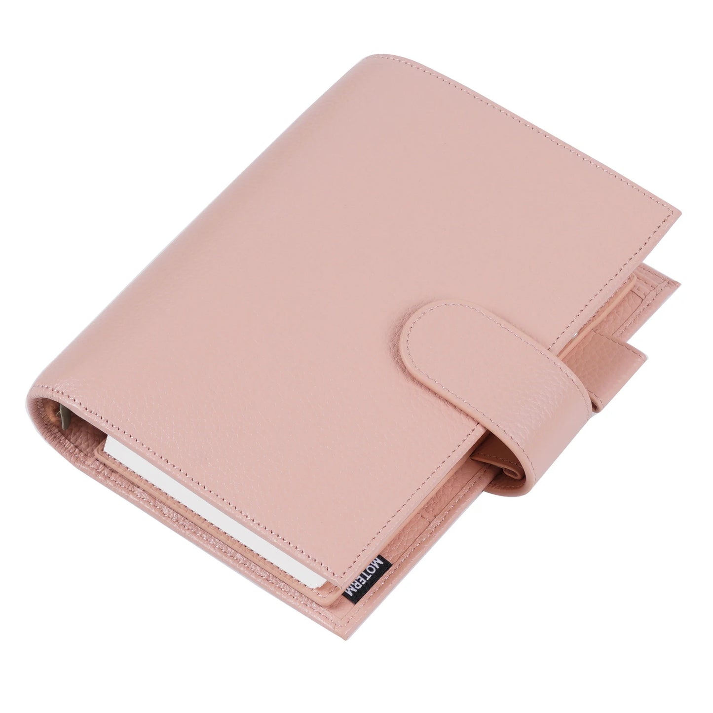 Personal Size Planner – 30mm Rings, Genuine Pebbled Grain Leather