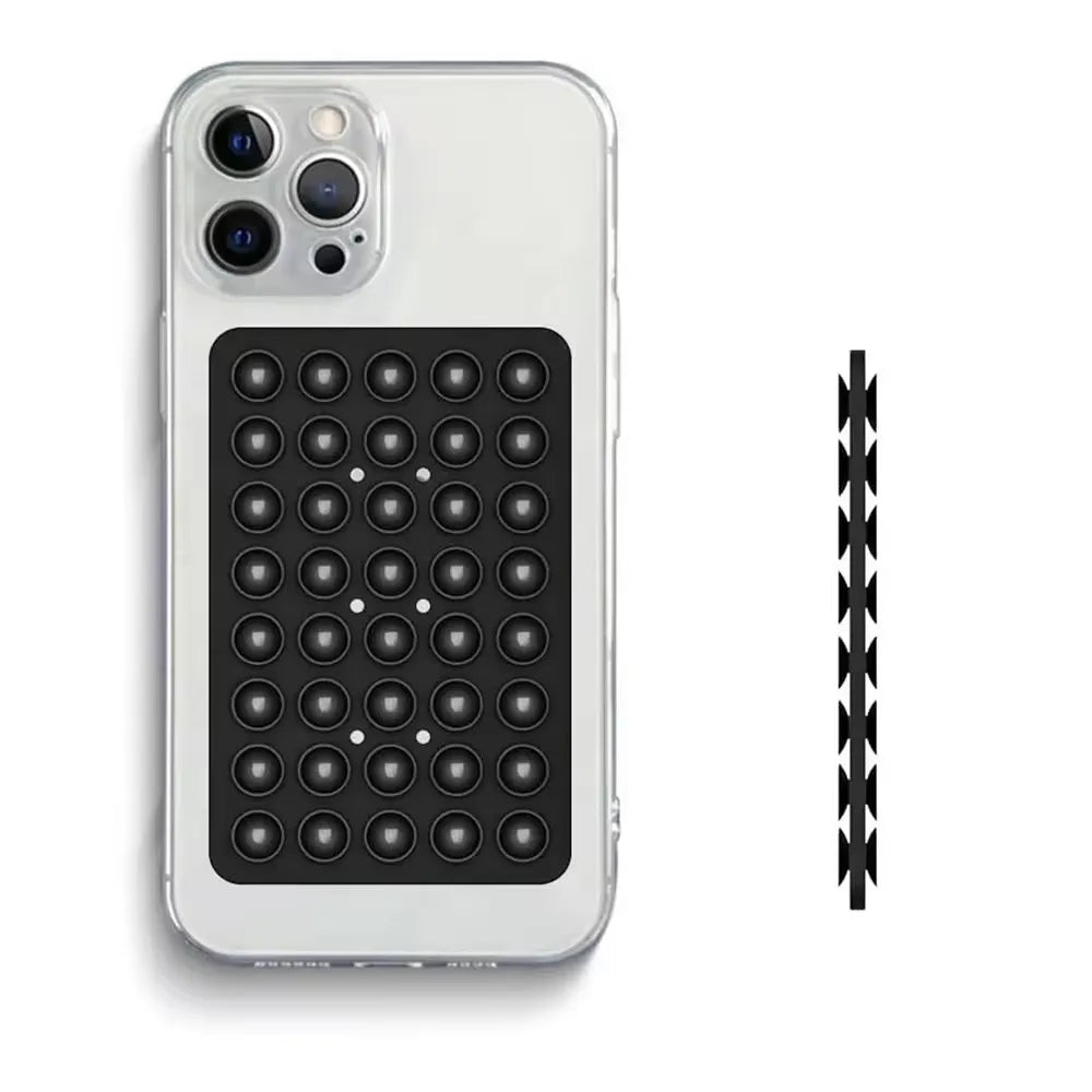 Double-Sided Silicone Suction Phone Case with Detachable Stand
