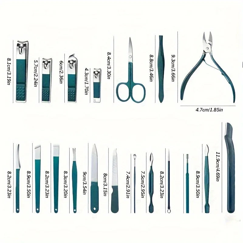 Professional Nail Care Kit - 7/10/12/18 Piece