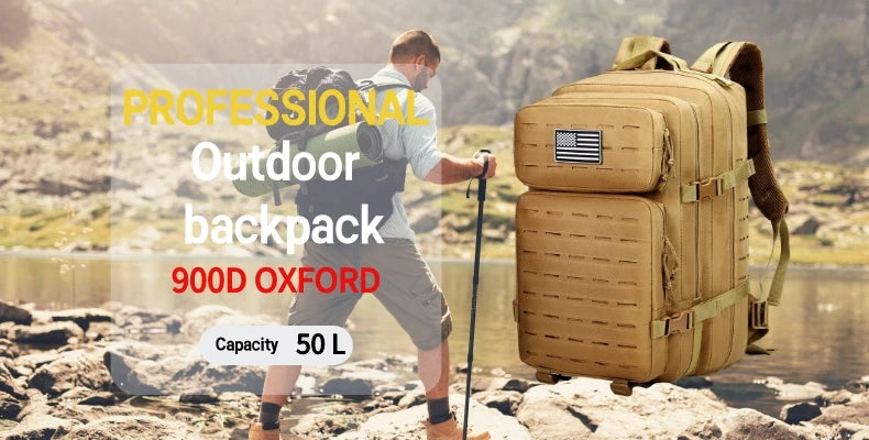 Tactical Backpack – Small Gym, Travel & Hiking Bag with Molle System