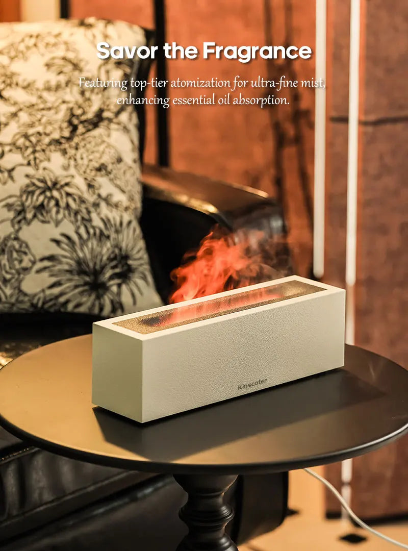 Flame LED Aroma Diffuser – Ultrasonic Cool Mist Humidifier