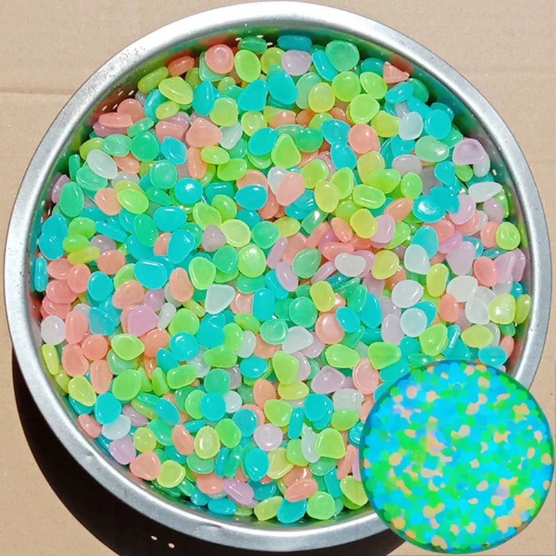 500pcs High Brightness Luminous Stones for Garden & Decor