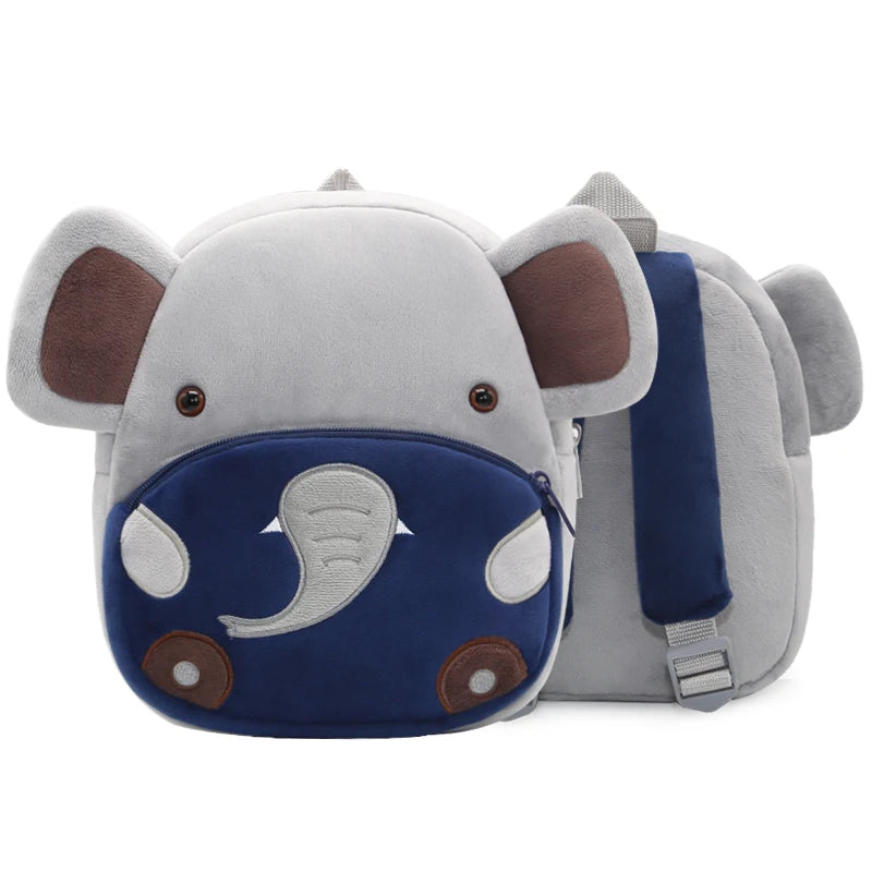 Cartmela Cute Animals Cartoon Plush Backpack - Kids Schoolbag