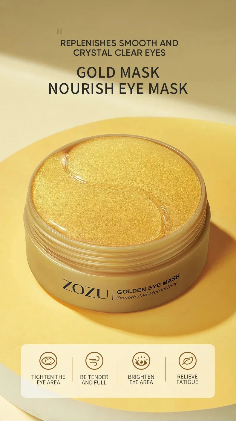 Avocado & Gold Eye Mask Patches – Anti-Wrinkle & Dark Circles