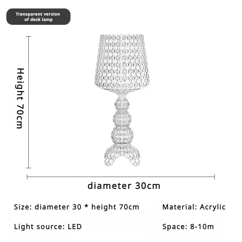 Italian Designer Hollow Goblet Acrylic Floor Lamp