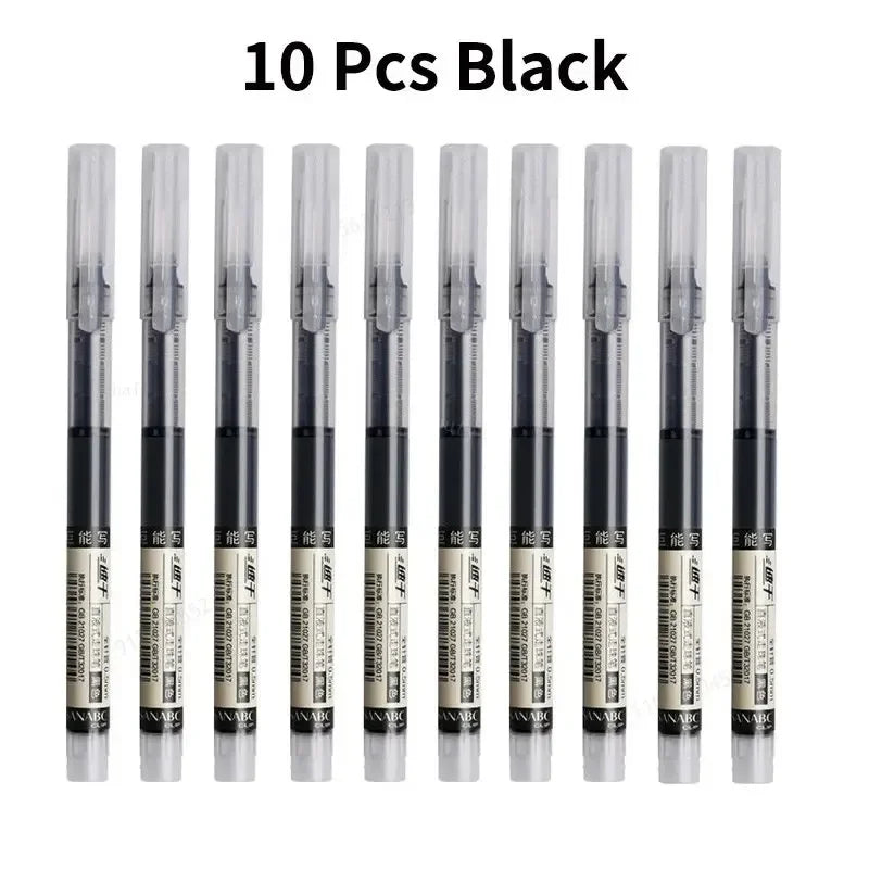 10Pcs High-Quality Needle Tip Gel Pens