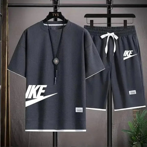 Cartmela Men’s Summer Sports Set – Quick-Dry T-Shirt