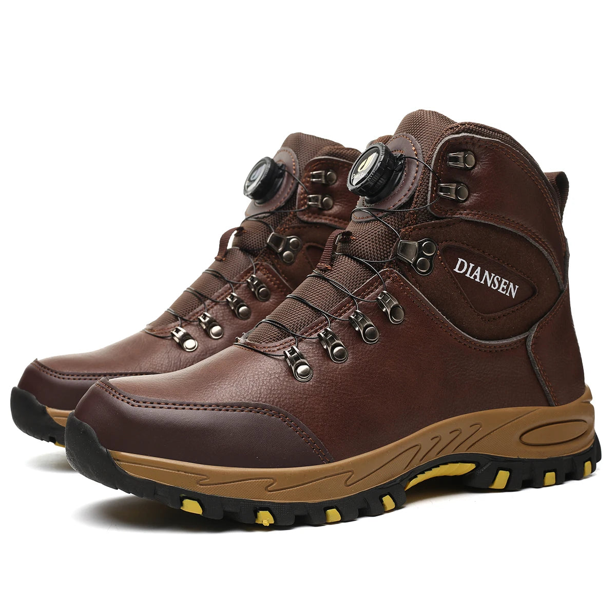 Rotating Button Safety Shoes for Men