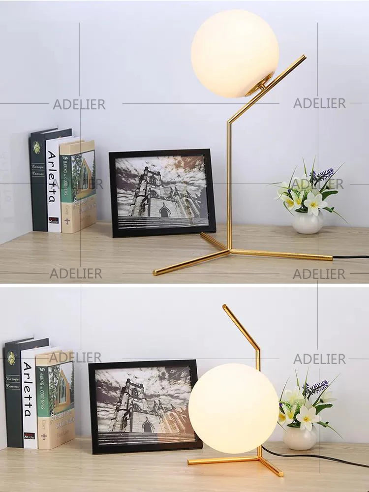Modern Glass Ball Table Lamp