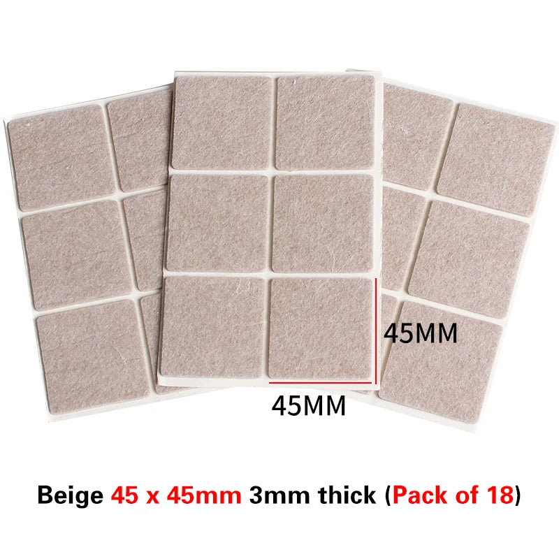 Felt Chair Leg Pads – Anti-Slip, Floor Protectors, Noise Reduction
