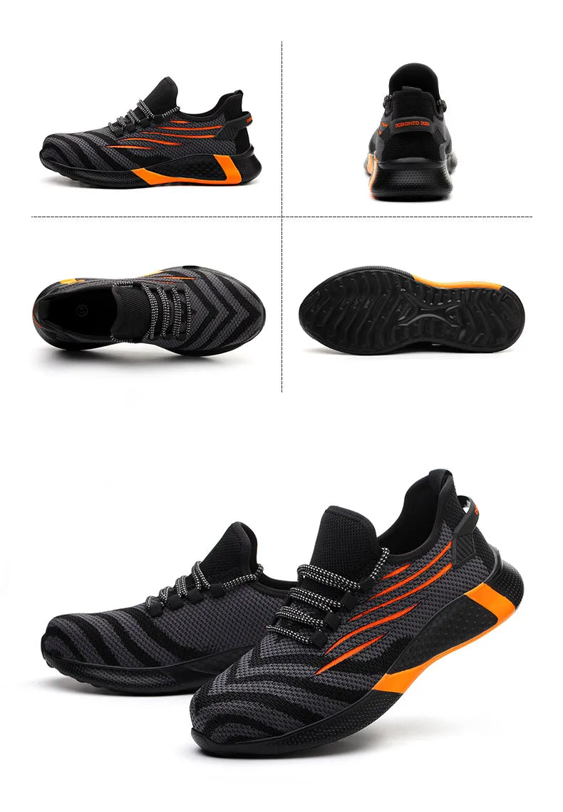 Men’s Indestructible Work Safety Shoes | Anti-Puncture Lightweight Boots
