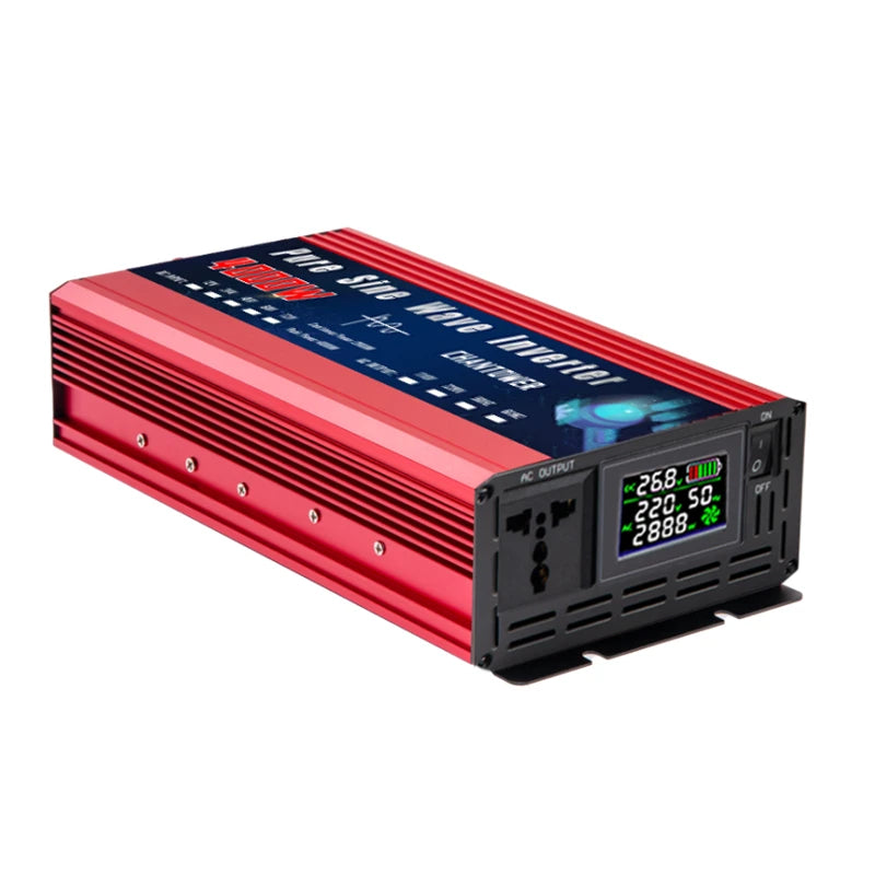 Pure Sine Wave Inverter DC to AC – 12V/24V to 110V/220V 2000–5000W