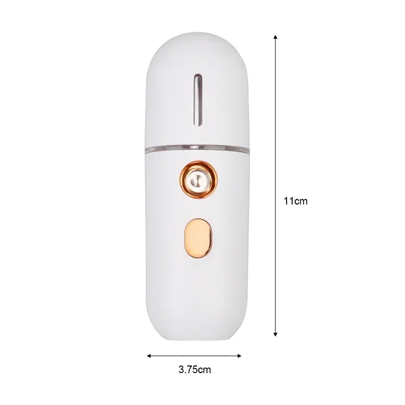 Mini Nano Facial Steamer – Portable USB Rechargeable Humidifier & Beauty Spray