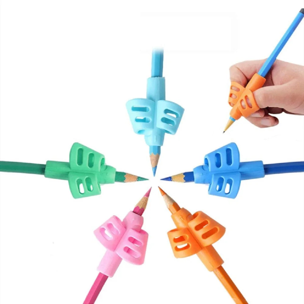 2/4pcs Silicone Pencil Grips – Kids Handwriting Posture Corrector