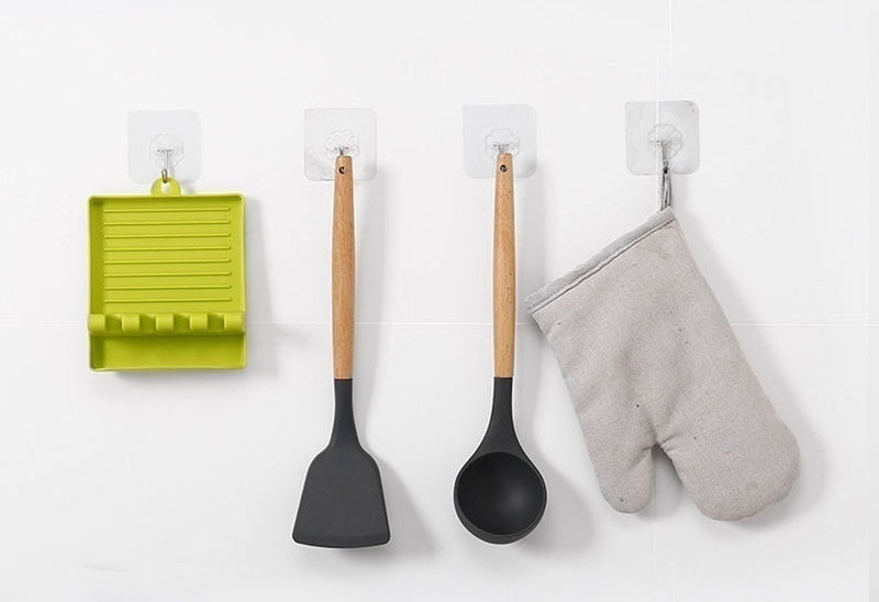 Kitchen Utensil Holder – Non-Slip Spoon & Spatula Rest Organizer