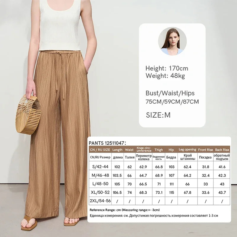 Women’s Casual Shirt & Wide Leg Pants – Spring Basic Separate Set