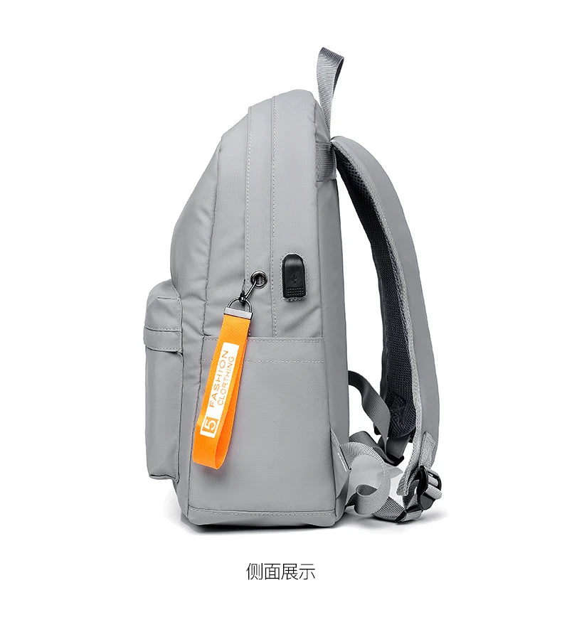 Lightweight Urban Men’s Backpack – Waterproof USB Laptop Bag
