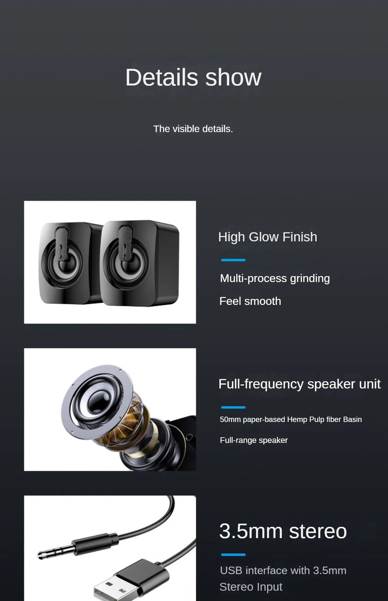 Cartmela USB Wired PC Speaker