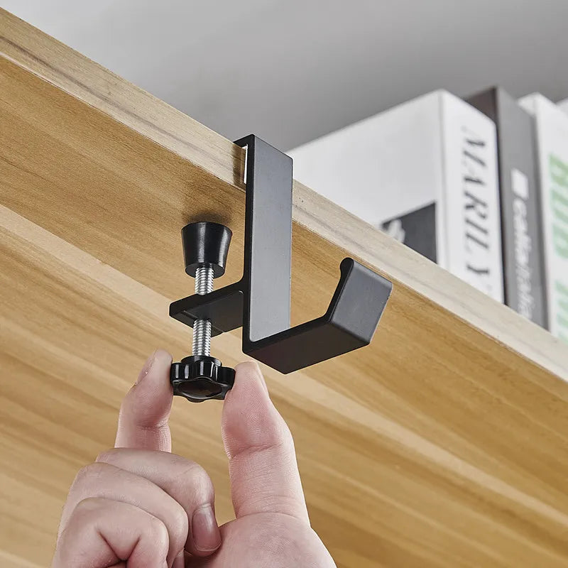 1/2pc Adjustable Desk Edge Hook