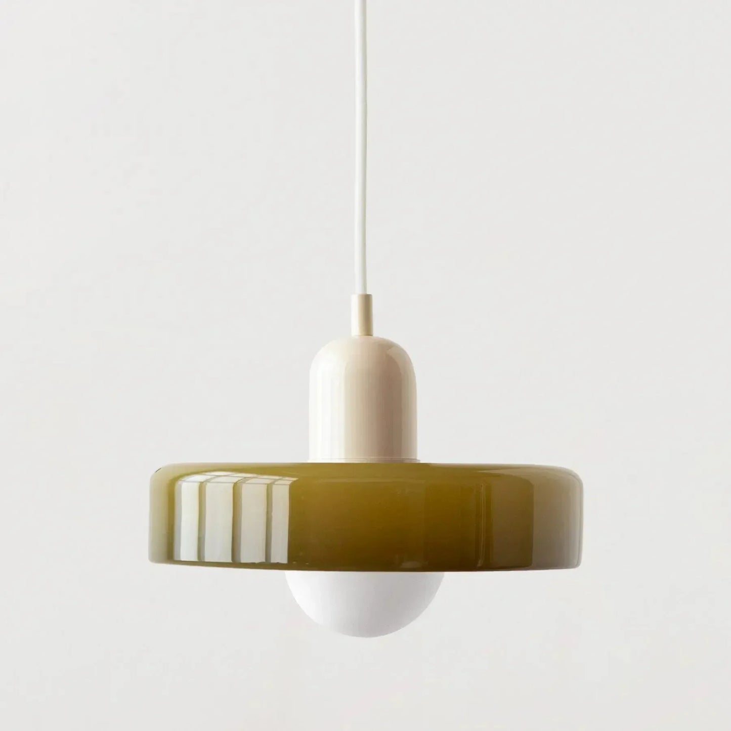 Nordic Retro Glass Pendant Lamp – E27 LED Indoor Chandelier