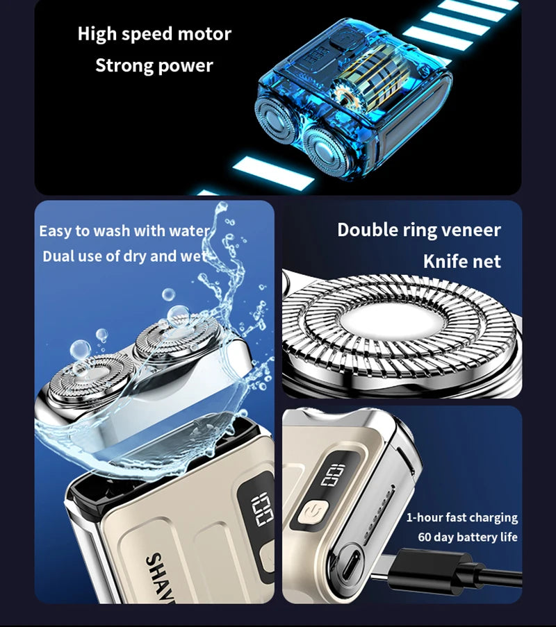 Travel Electric Shaver for Men