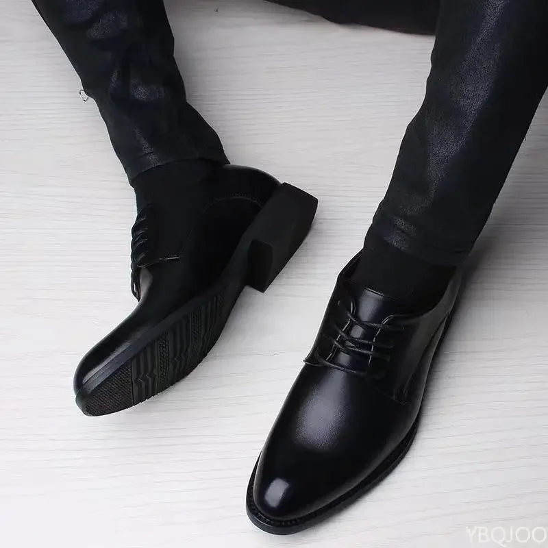 Men’s Height Increasing Shoes – Casual Business Flats 2025
