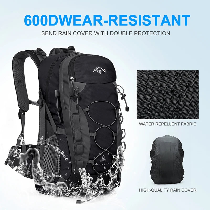 40L Sturdy Hiking Backpack Storage Bag – Tactical Travel Gear