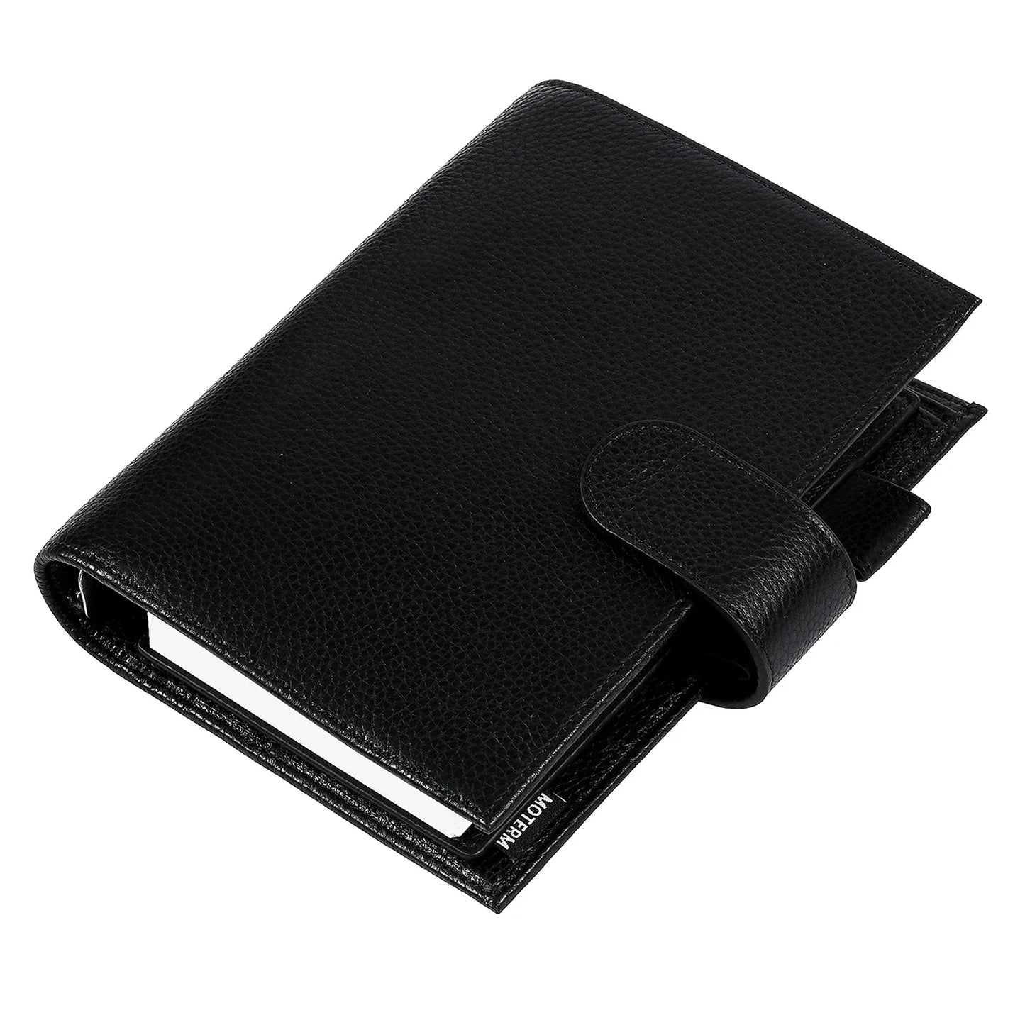 Personal Size Planner – 30mm Rings, Genuine Pebbled Grain Leather