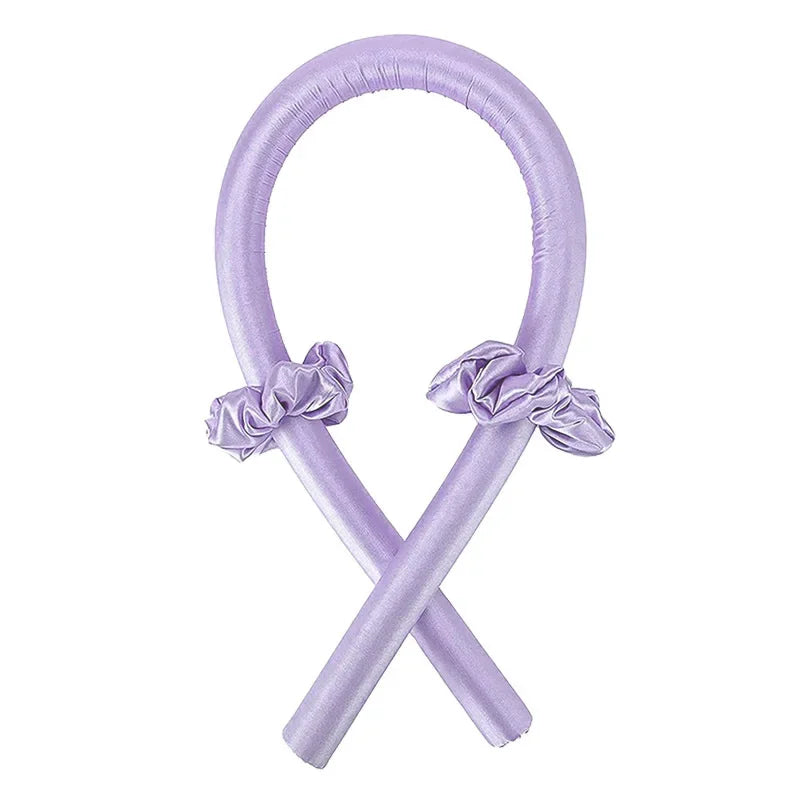 Silk Heatless Curling Rod – No-Heat Ribbon Hair Roller Headband