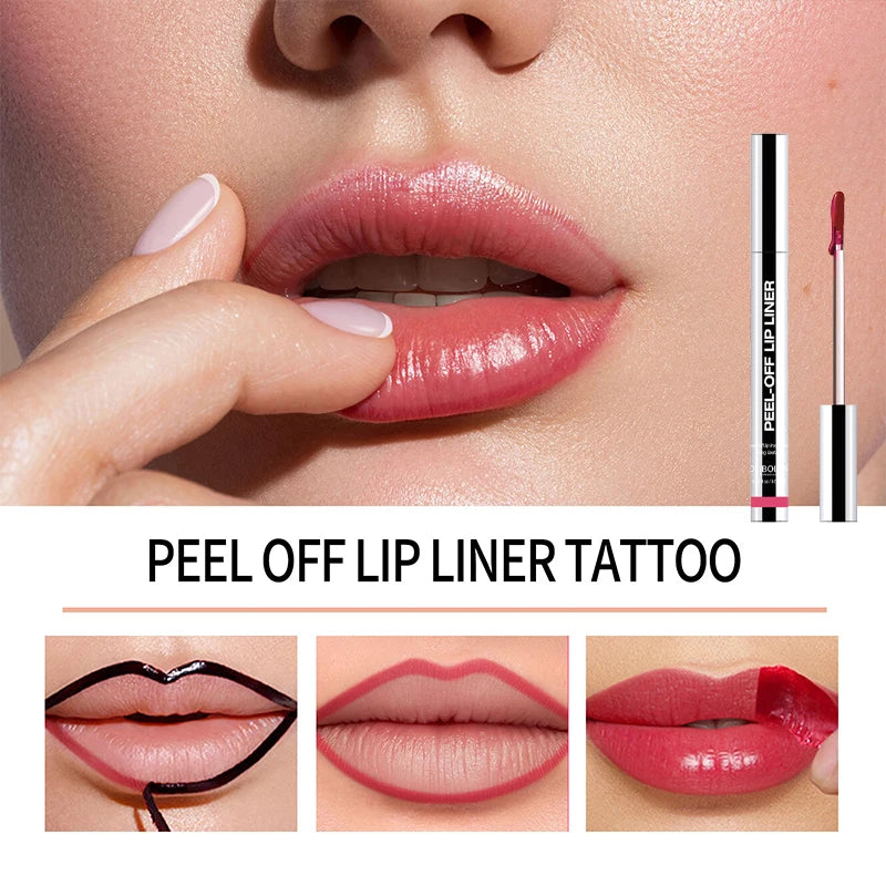 Lip Liner Waterproof Peel-Off Tattoo Lip Gloss