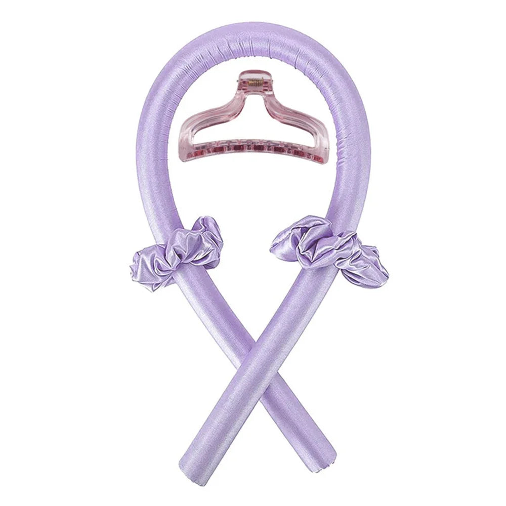 Silk Heatless Curling Rod – No-Heat Ribbon Hair Roller Headband