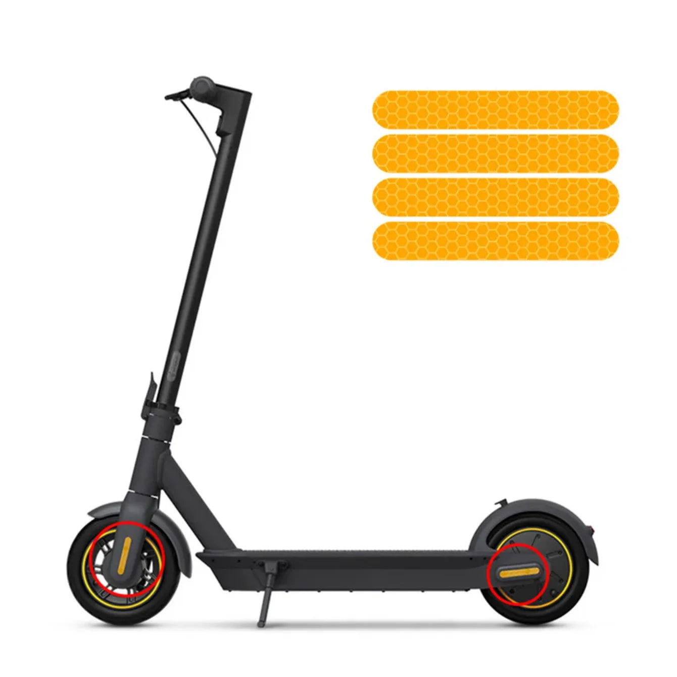 Reflective Stickers for Electric Scooters – Night Safety Accessory