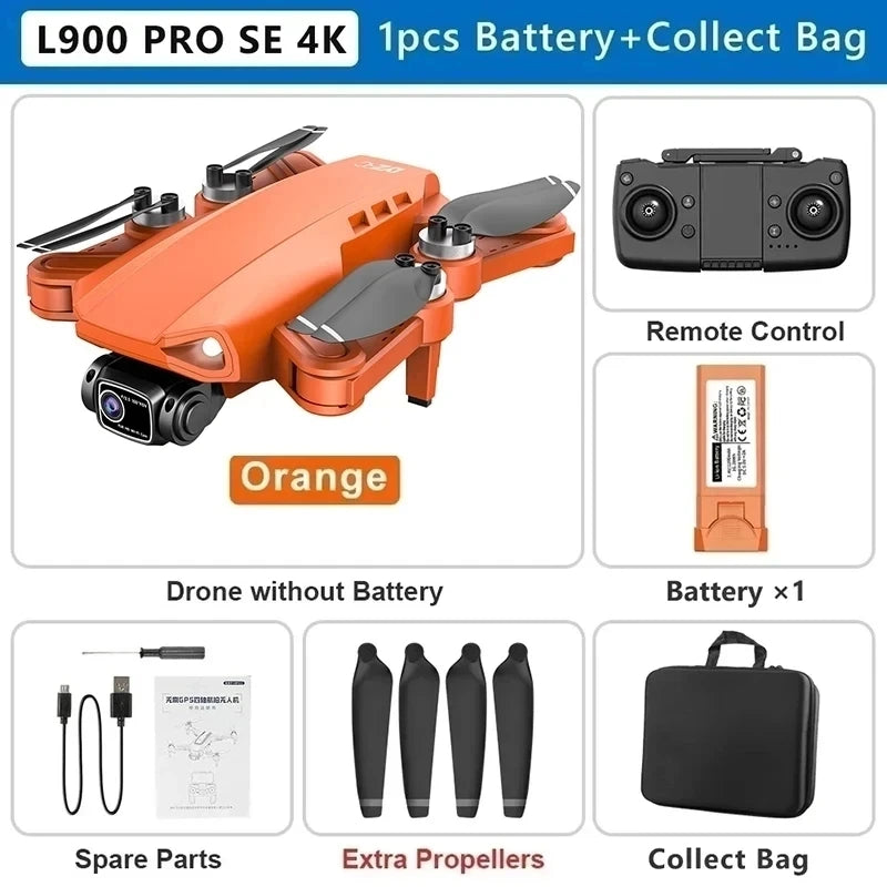 Cartmela L900 Pro SE 4K GPS Drone – Foldable 5G FPV Quadcopter
