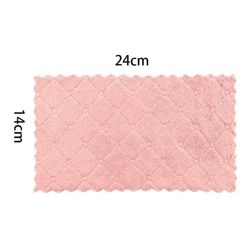 10pcs Microfiber Dish Cloths – Double-Sided Cleaning Rags for Kitchen