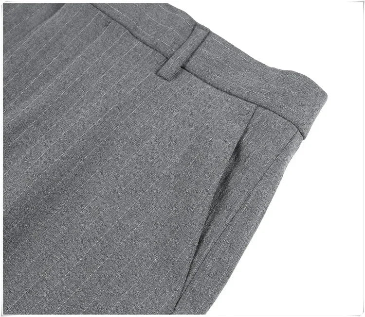 Cartmela Men’s Black Striped Suit Pants