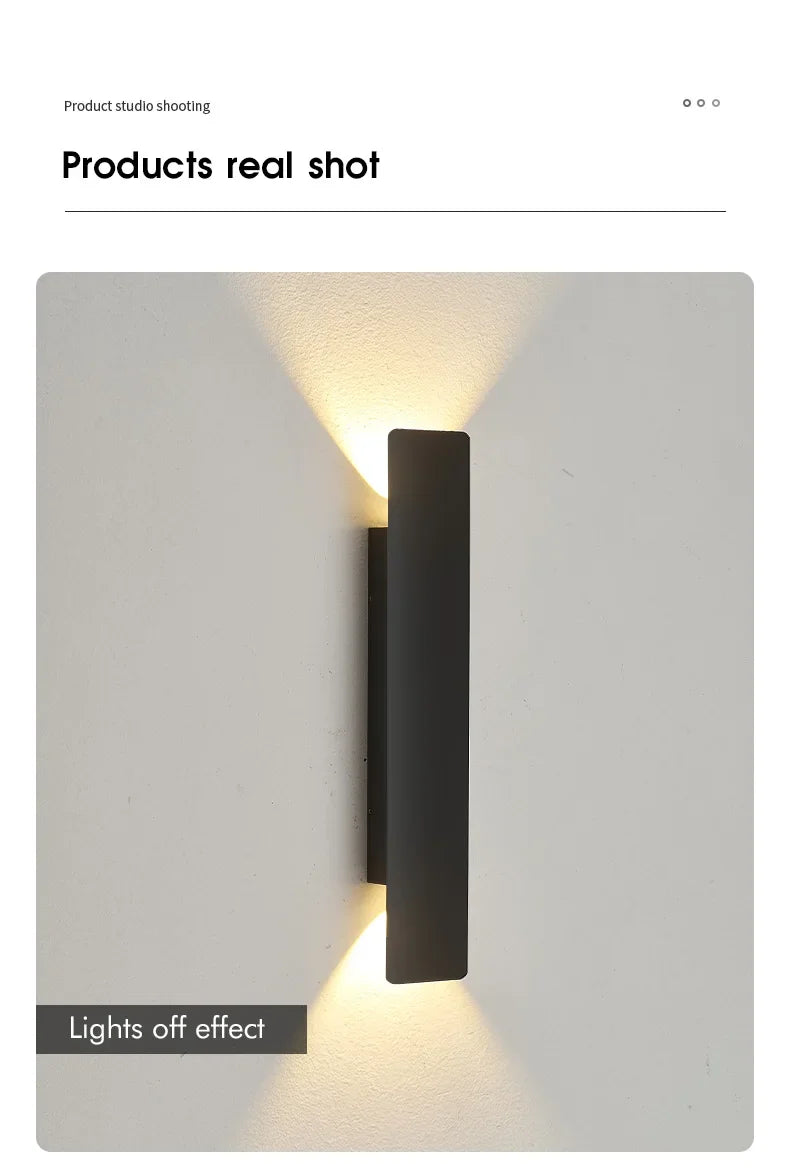 Modern LED Outdoor Wall Lamp – Waterproof IP65 Up Down Light