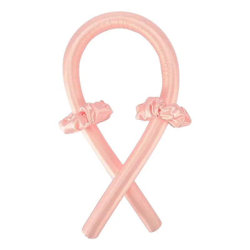 Silk Heatless Curling Rod – No-Heat Ribbon Hair Roller Headband
