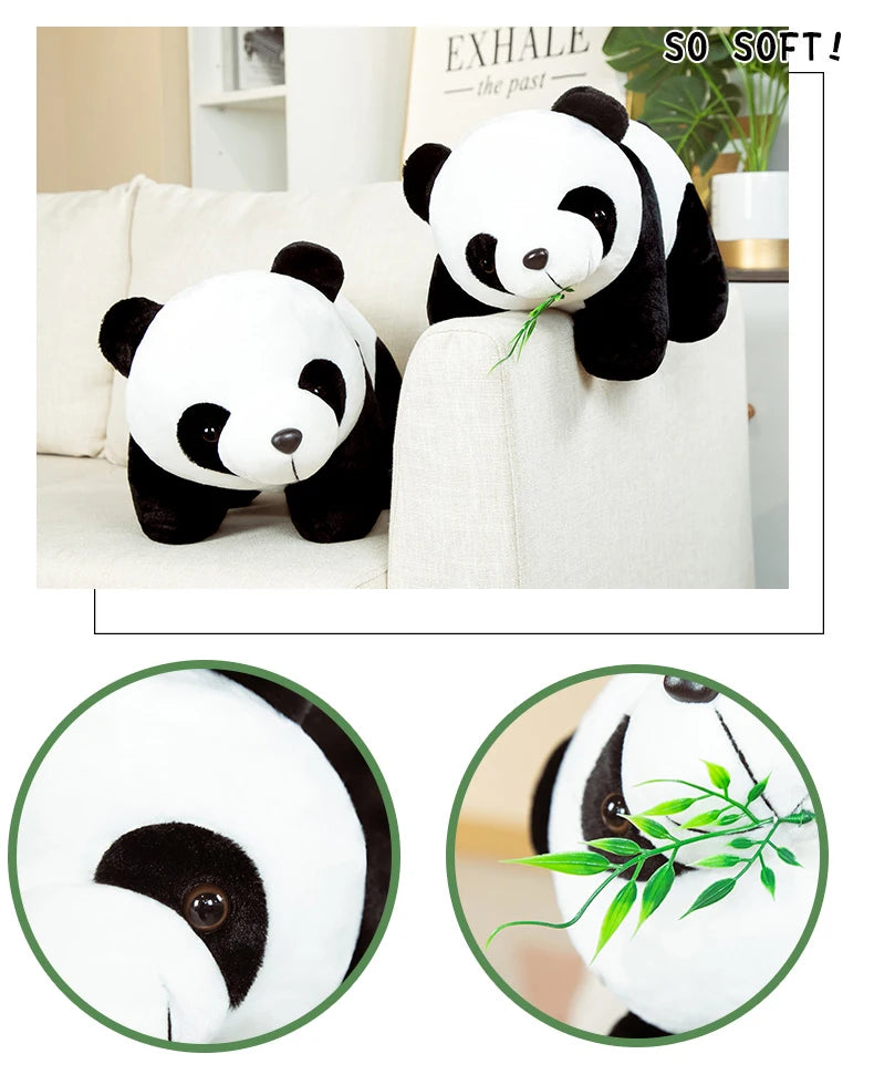 20cm Kawaii Panda Bear Plush Toy | Soft Stuffed Animal Gift