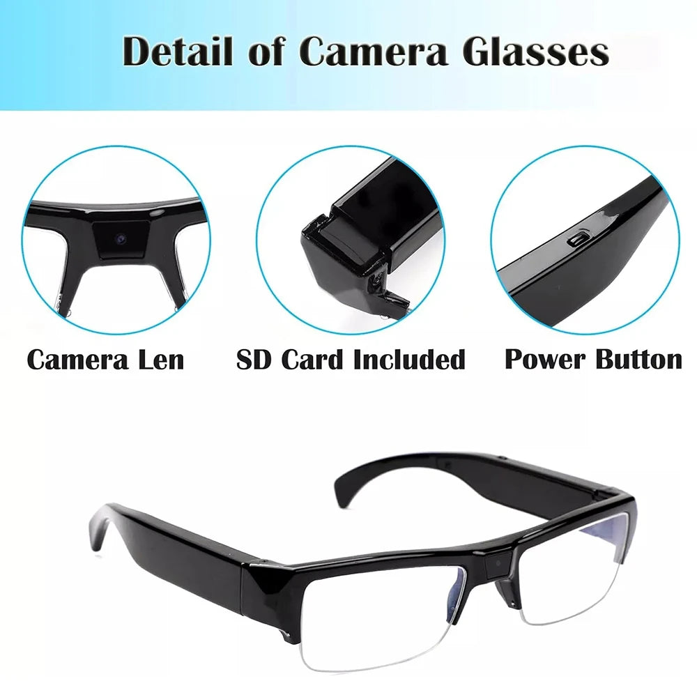 1080P HD Camera Glasses | Mini DVR Video Recording Sports & Driving Eyewear