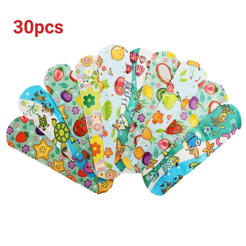 100pcs Waterproof Cartoon Band Aids – Kids Adhesive Wound Strips