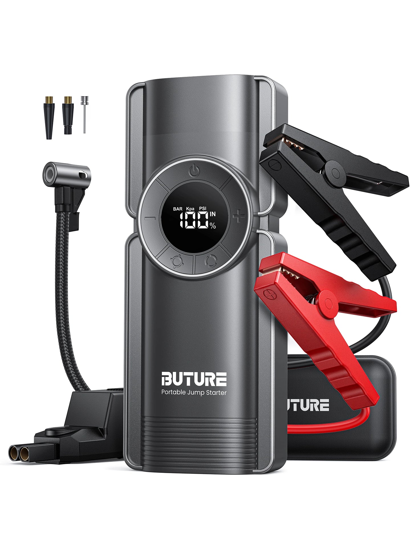 4-in-1 Jump Starter – 150PSI Air Compressor & 20000mAh Power Bank