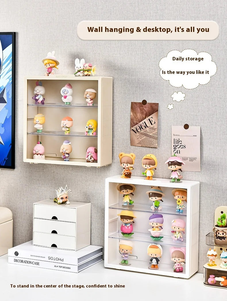 Labubu Acrylic Wall Display Cabinet