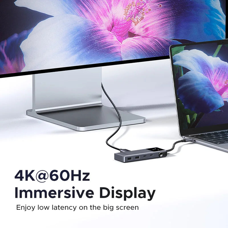 Uno 6-in-1 USB-C Hub – 4K 60Hz, 100W PD, 10Gbps Splitter