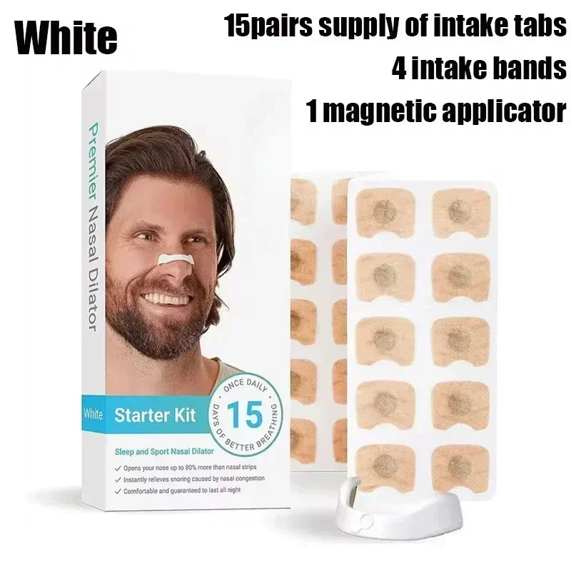 15 Pairs Magnetic Nasal Breathing Dilators Kit