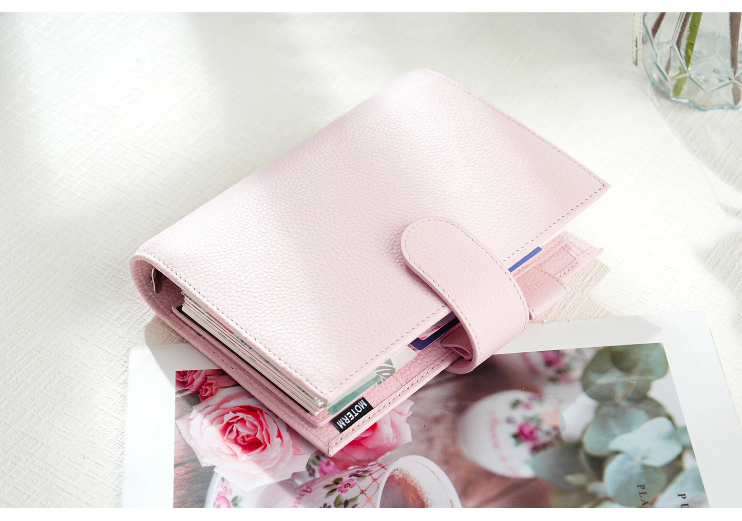 Personal Size Planner – 30mm Rings, Genuine Pebbled Grain Leather