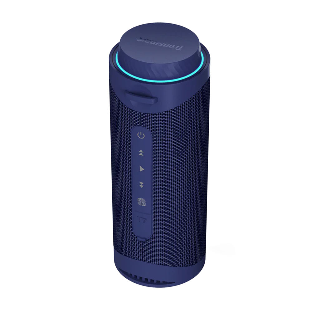 Portable Bluetooth Speaker – 360° Sound, LED Lights, App Control