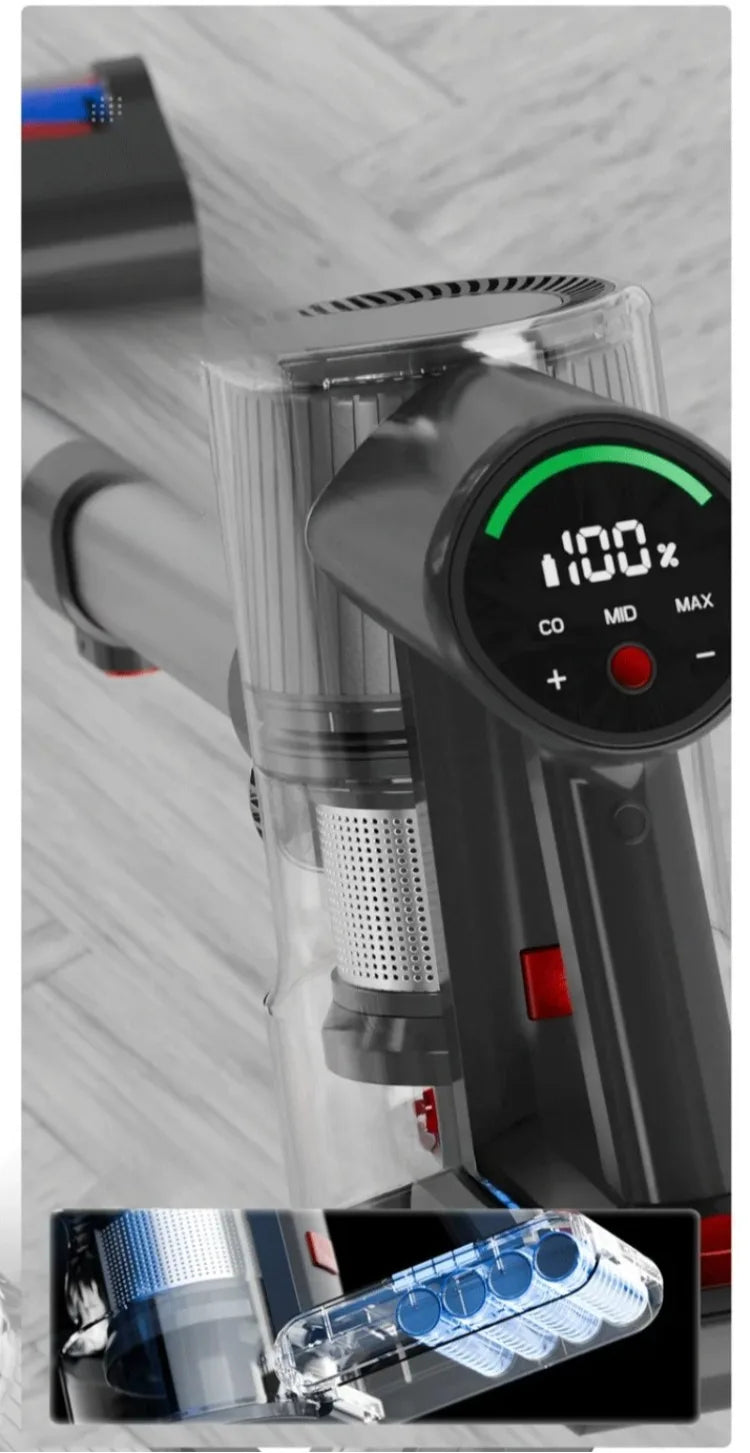 Cordless Handheld Vacuum Cleaner – 2-in-1 Dry & Wet with Touchscreen