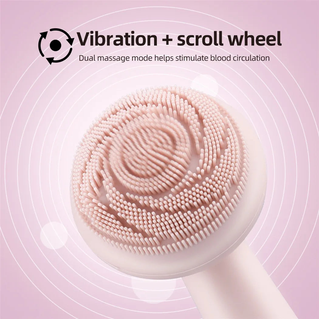Electric Silicone Facial Cleansing Brush – Waterproof Beauty Tool